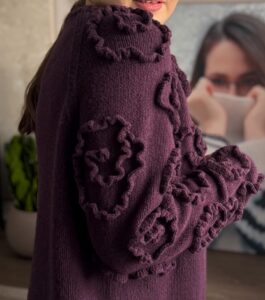 Örgü Üzerine Çiçek İşleme Nasıl Yapılır? 5