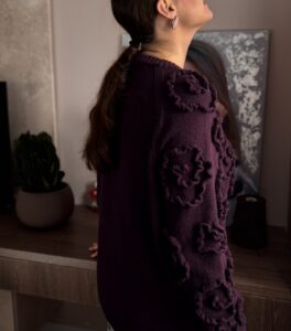 Örgü Üzerine Çiçek İşleme Nasıl Yapılır? 6