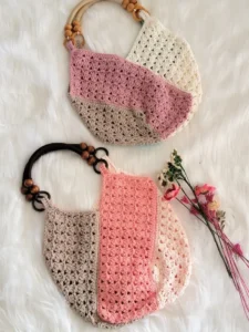 4 Parçadan Kolay Tığ İşi Çanta 5