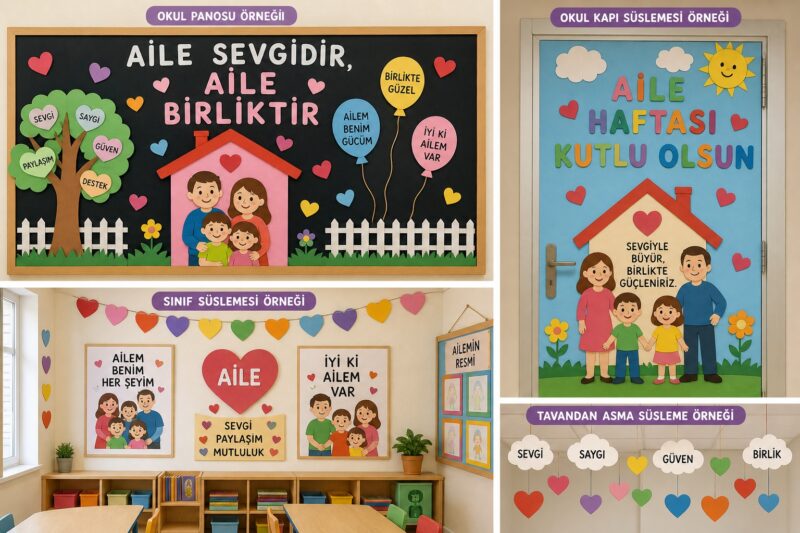 Aile Haftası Okul Öncesi Etkinlikleri 1