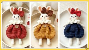 Amigurumi Bol Paça Pantolonlu Tavşan Yapılışı