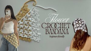 Çiçekli Üçgen Bandana Yapımı