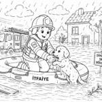 İtfaiye Haftası Boyama Sayfaları 14