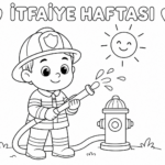 İtfaiye Haftası Boyama Sayfaları