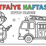 İtfaiye Haftası Boyama Sayfaları 21