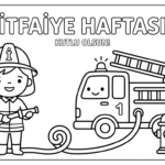 İtfaiye Haftası Boyama Sayfaları 22