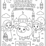 Kurban Bayramı Boyama Sayfaları 9