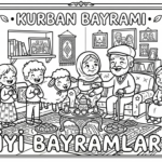 Kurban Bayramı Boyama Sayfaları