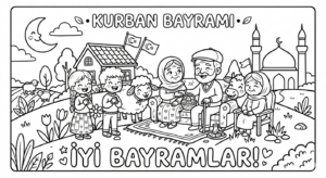 Kurban Bayramı Boyama Sayfaları - Resim 37