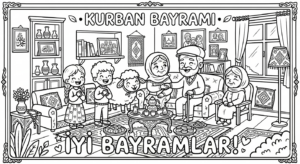 Kurban Bayramı Boyama Sayfaları - Resim 35