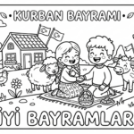 Kurban Bayramı Boyama Sayfaları 3