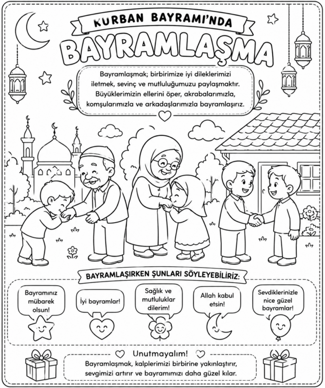 Kurban Bayramı Boyama Sayfaları 4