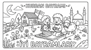 Kurban Bayramı Boyama Sayfaları - Resim 40