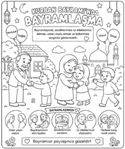 Kurban Bayramı Boyama Sayfaları - Resim 41