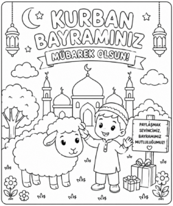 Kurban Bayramı Boyama Sayfaları - Resim 43