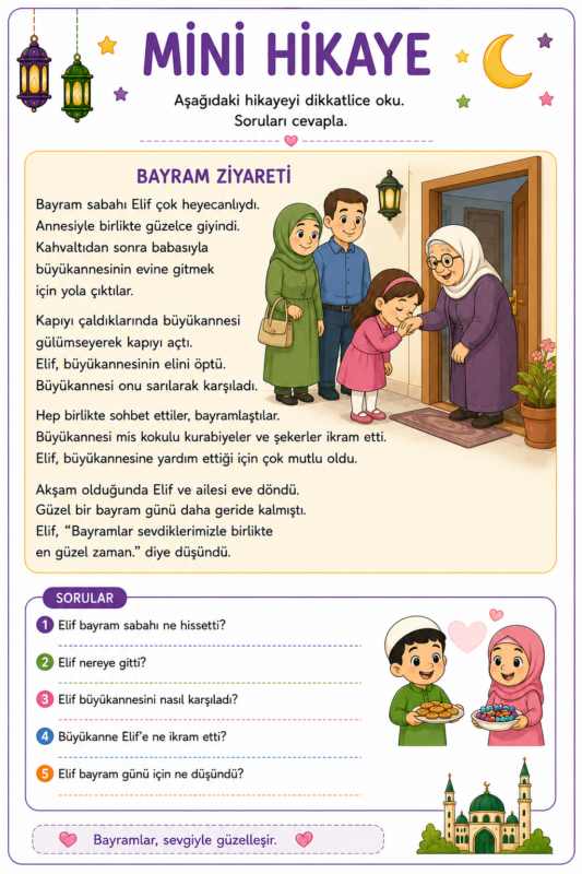 Okul Öncesi Kurban Bayramı Etkinlikleri: 30 Ücretsiz Eğlenceli Çalışma Sayfası 12