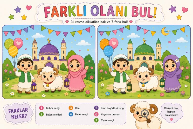 Okul Öncesi Kurban Bayramı Etkinlikleri: 30 Ücretsiz Eğlenceli Çalışma Sayfası 23