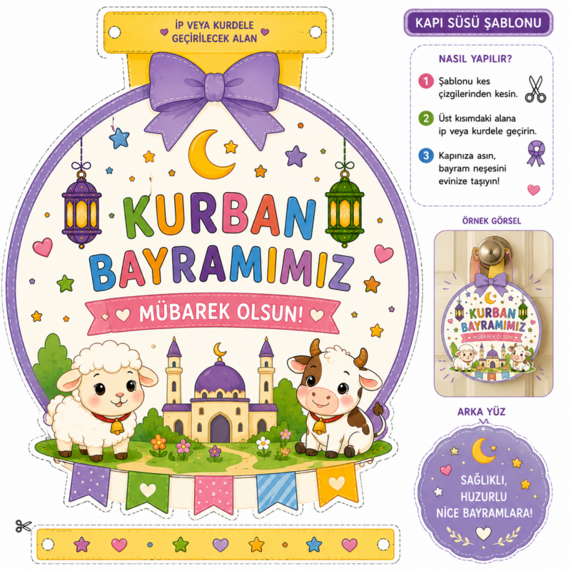Okul Öncesi Kurban Bayramı Etkinlikleri: 30 Ücretsiz Eğlenceli Çalışma Sayfası 5