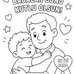 Babalar Günü Boyama Sayfaları