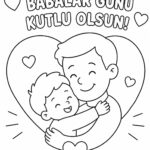 Babalar Günü Boyama Sayfaları 1