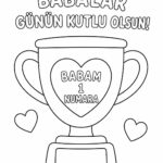 Babalar Günü Boyama Sayfaları 6