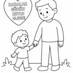 Babalar Günü Boyama Sayfaları 9