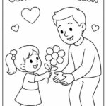 Babalar Günü Boyama Sayfaları 11