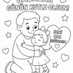 Babalar Günü Boyama Sayfaları 20