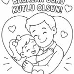 Babalar Günü Boyama Sayfaları 22