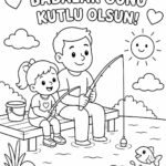 Babalar Günü Boyama Sayfaları 24