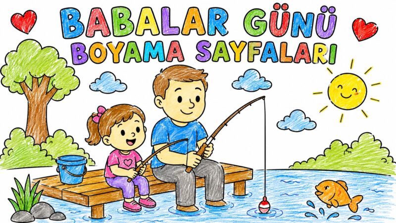 Babalar Günü Boyama Sayfaları 30