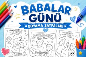 Babalar Günü Boyama Sayfaları 5