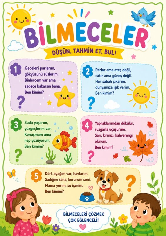 Çocuklar İçin Bilmeceler 12