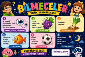 Çocuklar İçin Bilmeceler