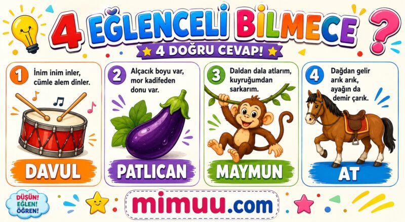 Çocuklar İçin Bilmeceler 4