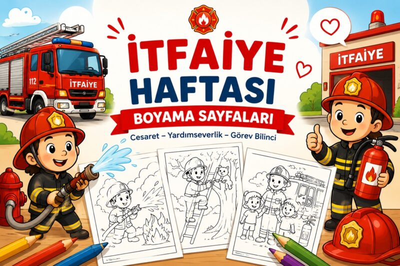 İtfaiye Haftası Boyama Sayfaları 28