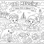 Yaz Mevsimi Boyama Sayfaları 15