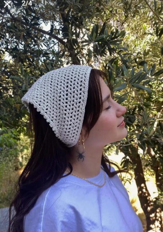 Yazlık Örgü Bandana Modelleri 13