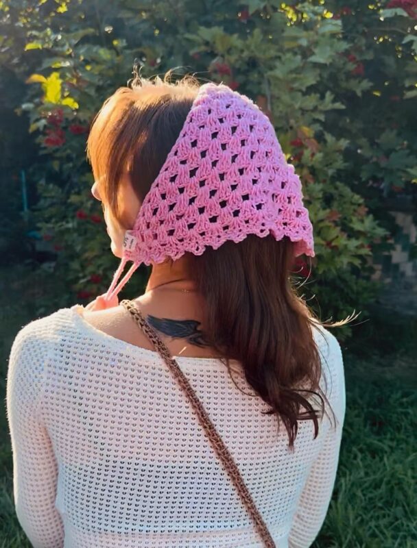 Yazlık Örgü Bandana Modelleri 20