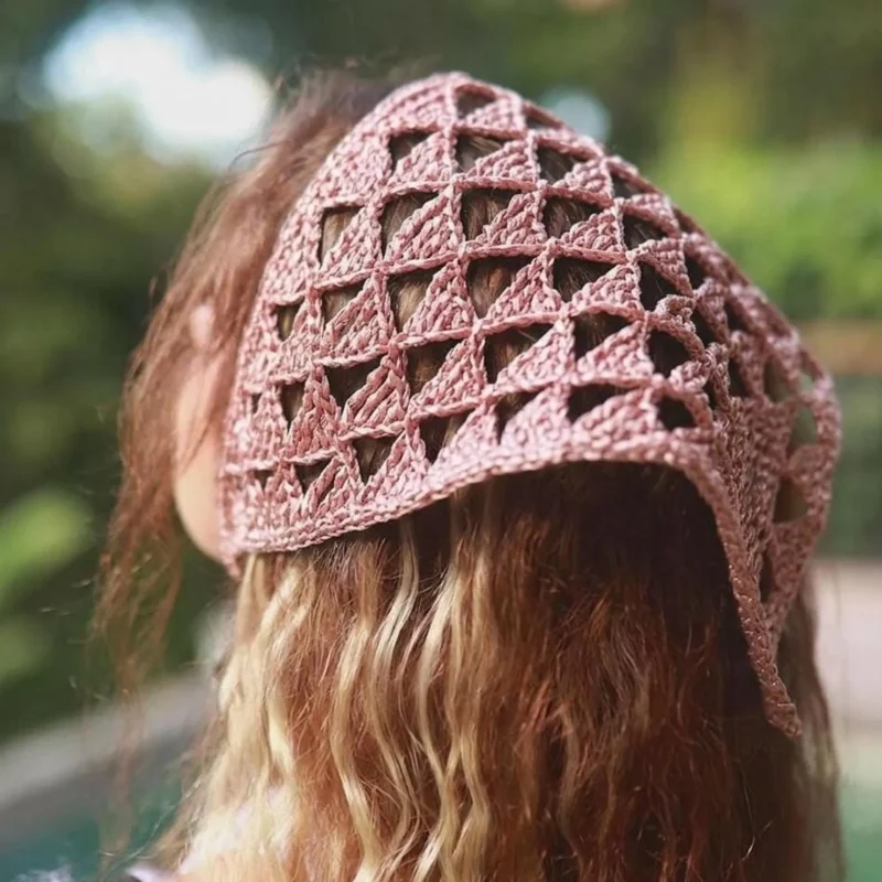 Yazlık Örgü Bandana Modelleri 30