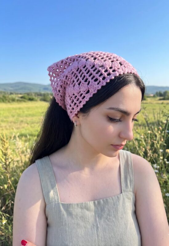 Yazlık Örgü Bandana Modelleri 54