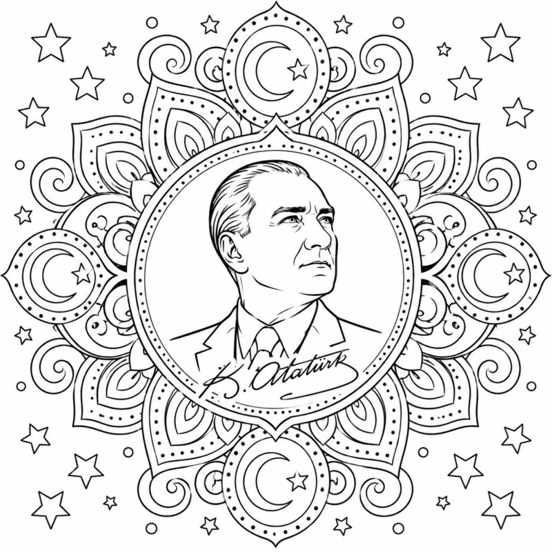 Atatürk Etkinlikleri ve Boyama Sayfaları 11