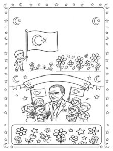Atatürk Etkinlikleri ve Boyama Sayfaları - Resim 17