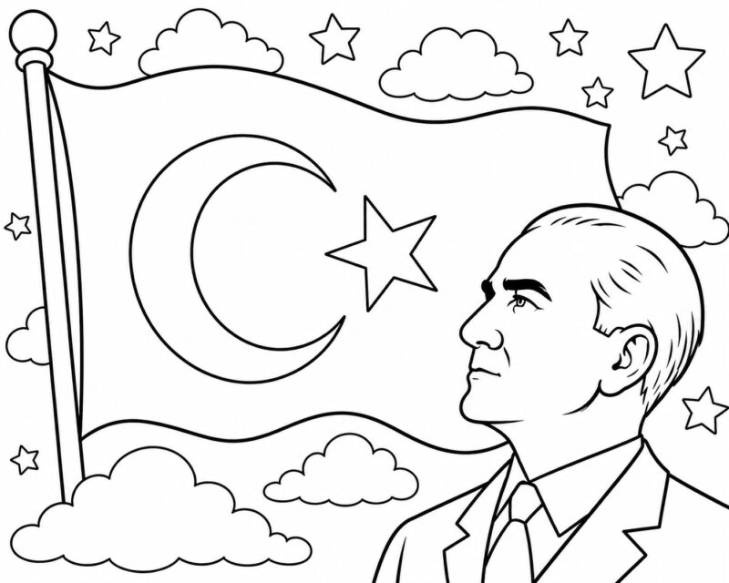 Atatürk Etkinlikleri ve Boyama Sayfaları 4