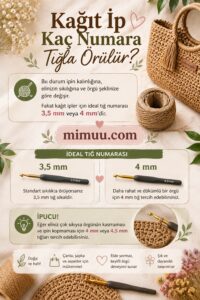 Kağıt İp Hangi Tığla Örülür