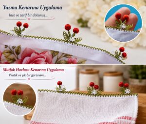 Kiraz İğne Oyası Nasıl Yapılır? 8