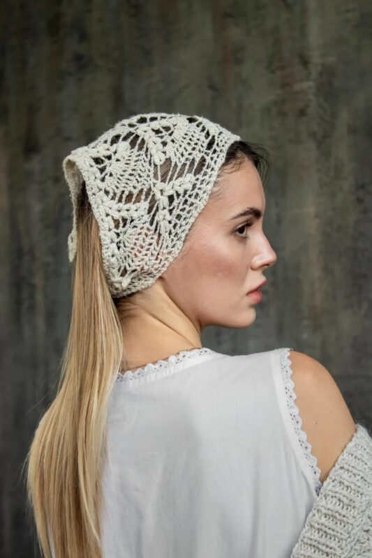 Yazlık Örgü Bandana Modelleri 18