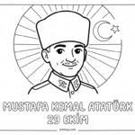 29 Ekim Cumhuriyet Bayramı Boyama Sayfaları 11