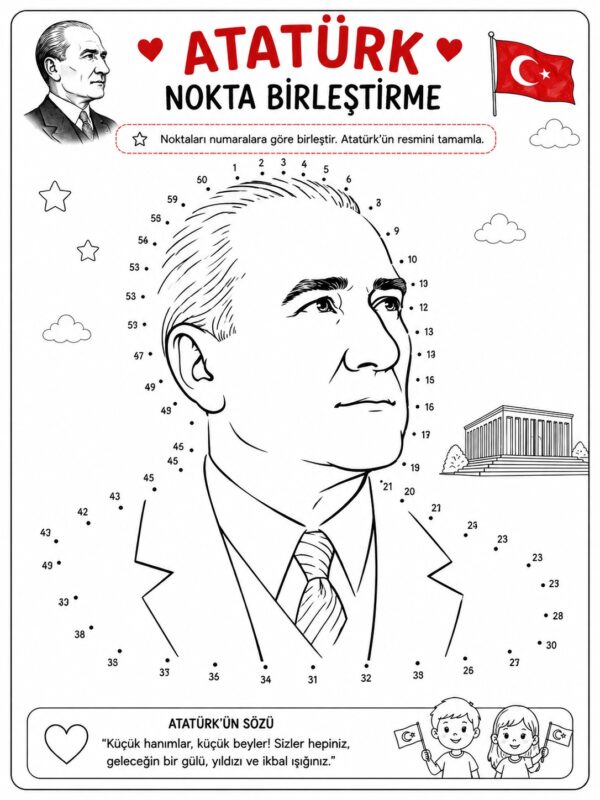 Atatürk Etkinlikleri ve Boyama Sayfaları 20