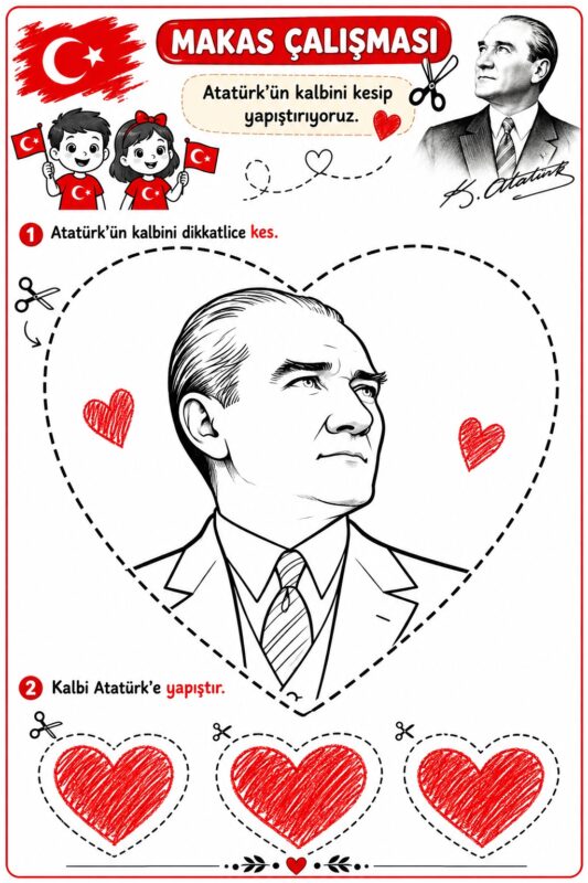 Atatürk Etkinlikleri ve Boyama Sayfaları 21